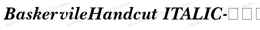 BaskervileHandcut ITALIC字体转换